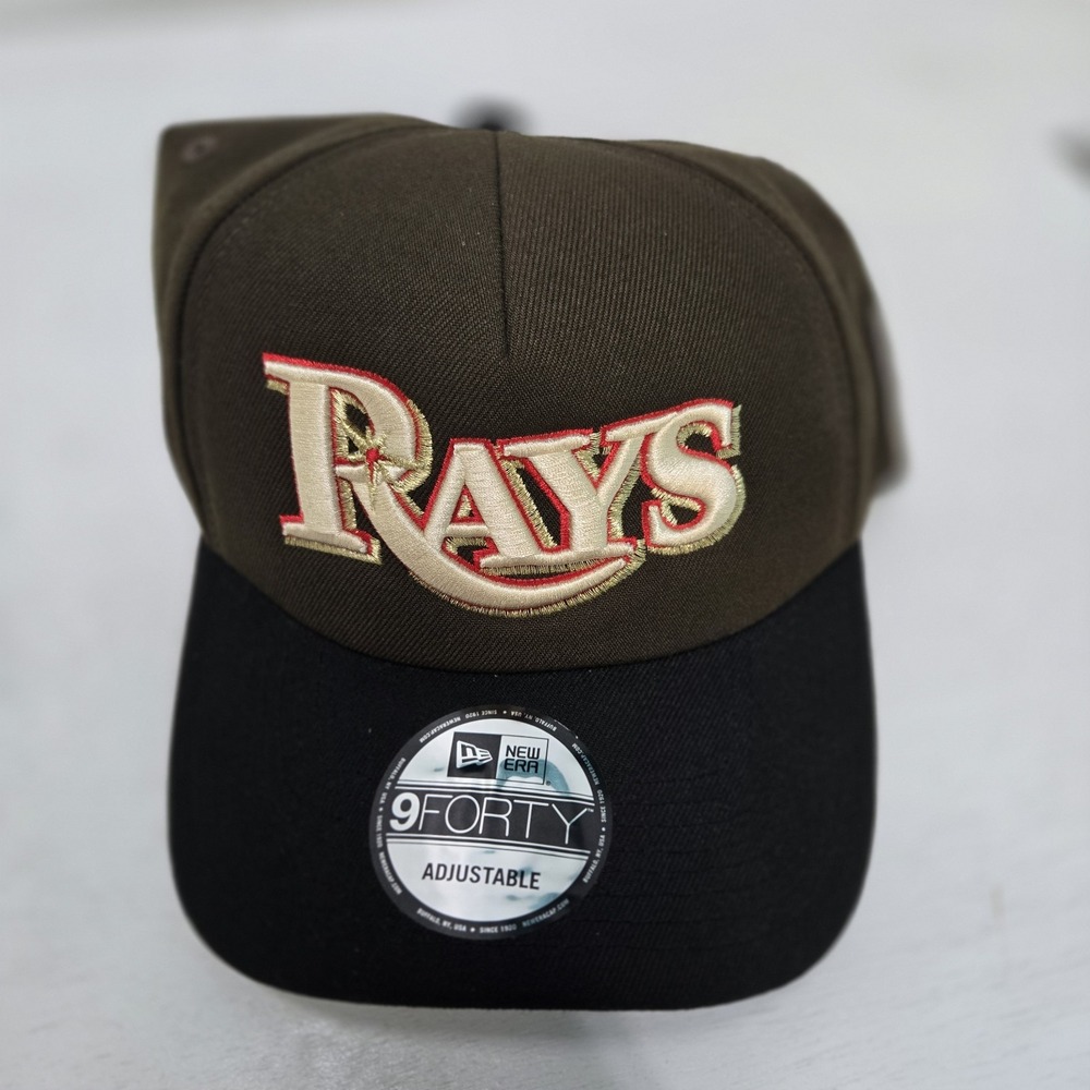 NWT Brown Tampa Devil Rays 25th Anniversary 59fifty New Era Fitted Hat Cap
